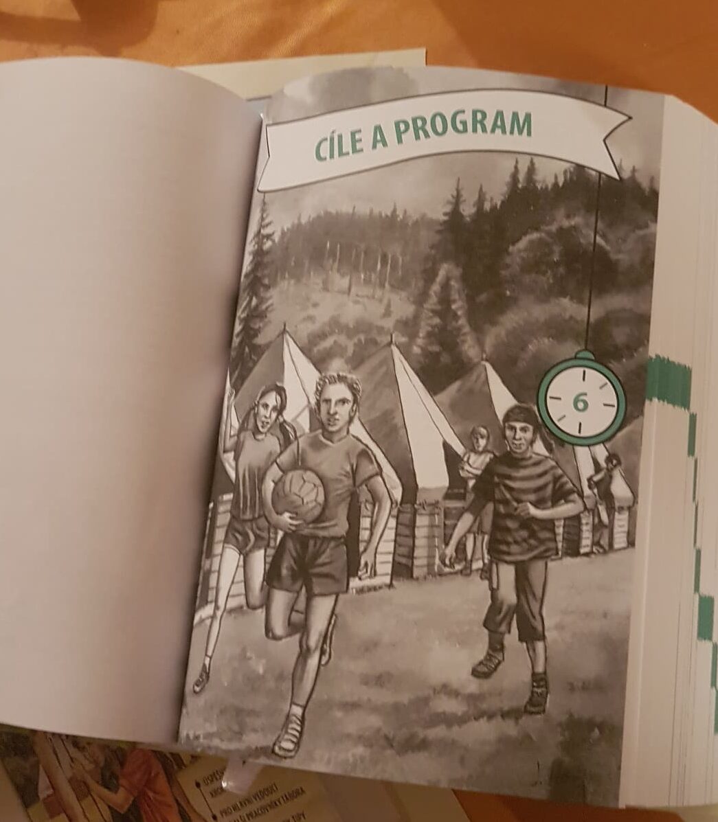 Kniha o táborech ilustrace